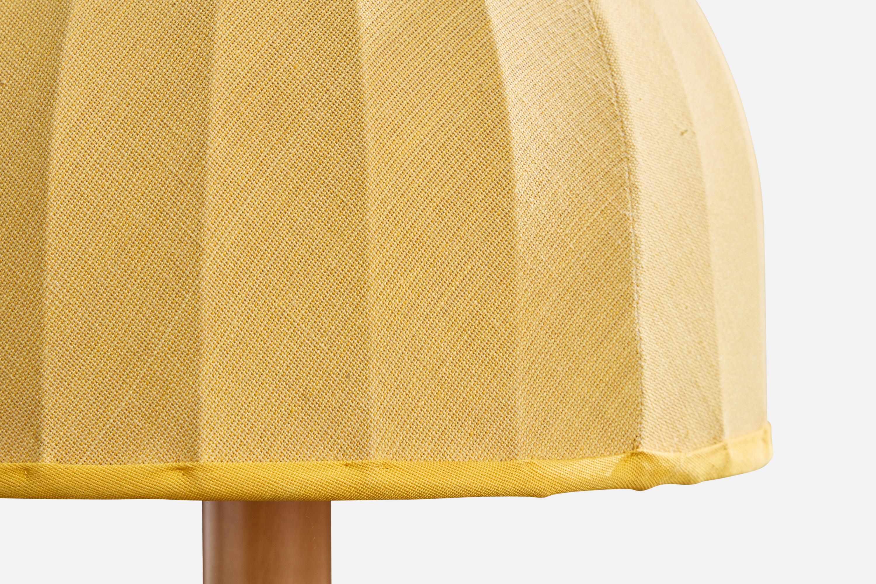 Göran Wärff, Lámparas de mesa, Madera, Tela, Suecia, 1970s en venta 1