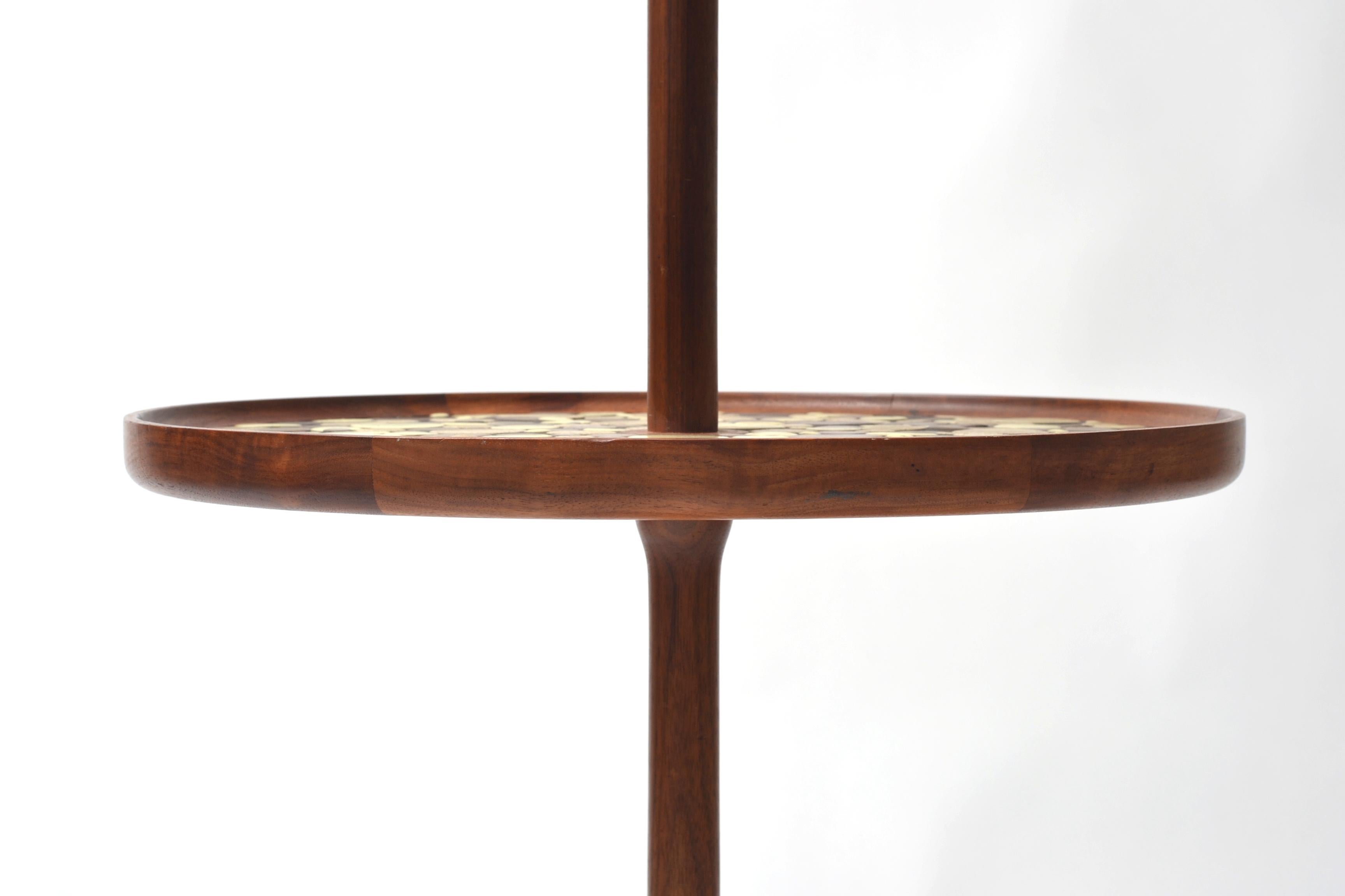 Mid-20th Century Gordan and Jane Martz Floor Lamp with Tile Table for Marshall Studios For Sale