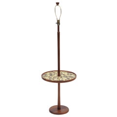 Vintage Gordan and Jane Martz Floor Lamp with Tile Table for Marshall Studios