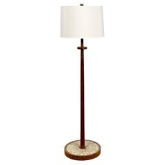 Gordon & Jane Martz Walnuss Keramikfliesen Mosaik Stehlampe Marshall Studios 1950s