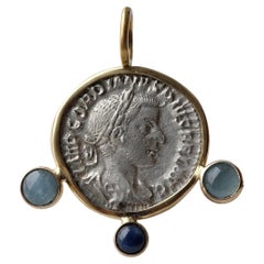 Gordian III in 18K Gold with Sapphire and Aquamarine (unique)