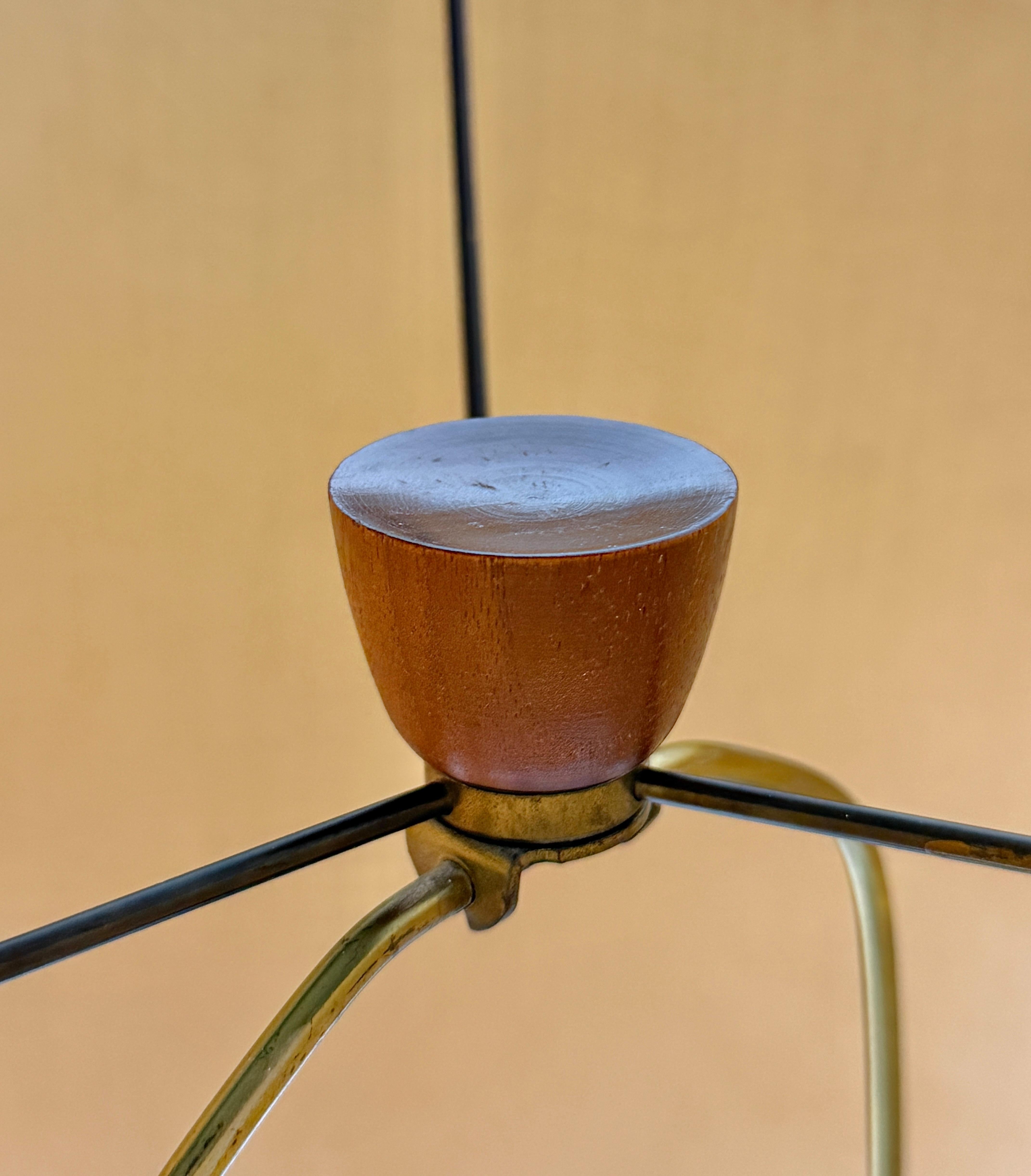 Gordon & Jane Martz Lámpara de mesa de cerámica con incrustaciones de nogal Marshall Studios Años 60 en venta 3