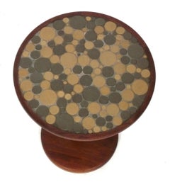 Gordon and Jane Martz Ceramic Tile Side Table or Drink Stand circa 1960s
