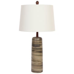 Gordon and Jane Martz for Marshall Studios Brushed Earthen Table Lamp, 1950s