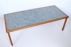 Gordon and Jane Martz for Marshall Studios Teal Tile Coffee Table
