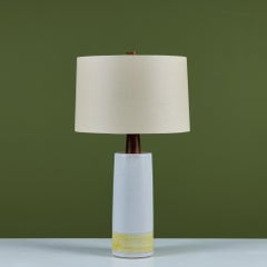 Gordon & Jane Martz Lampada da tavolo in ceramica bicolore a scala grande