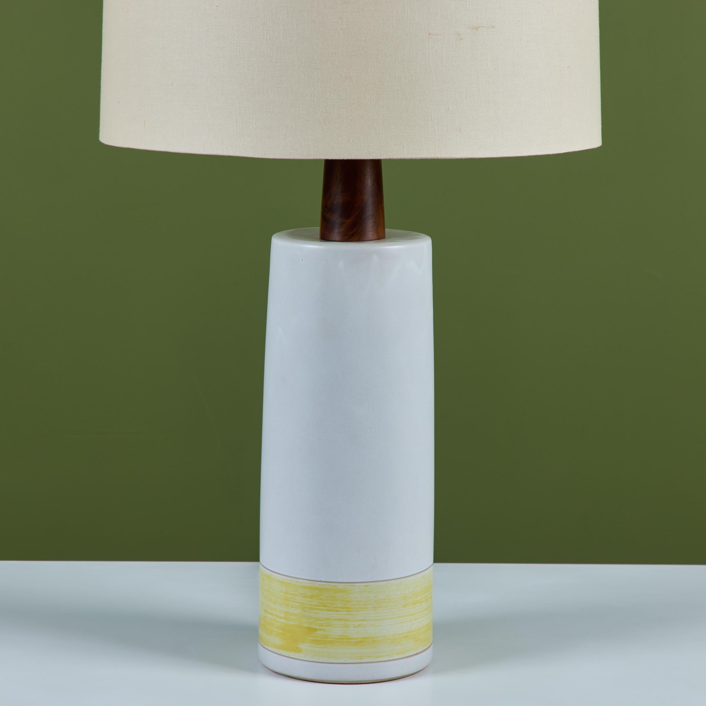 Gordon and Jane Martz Large Scale Two-Tone Ceramic Table Lamp For Sale 2