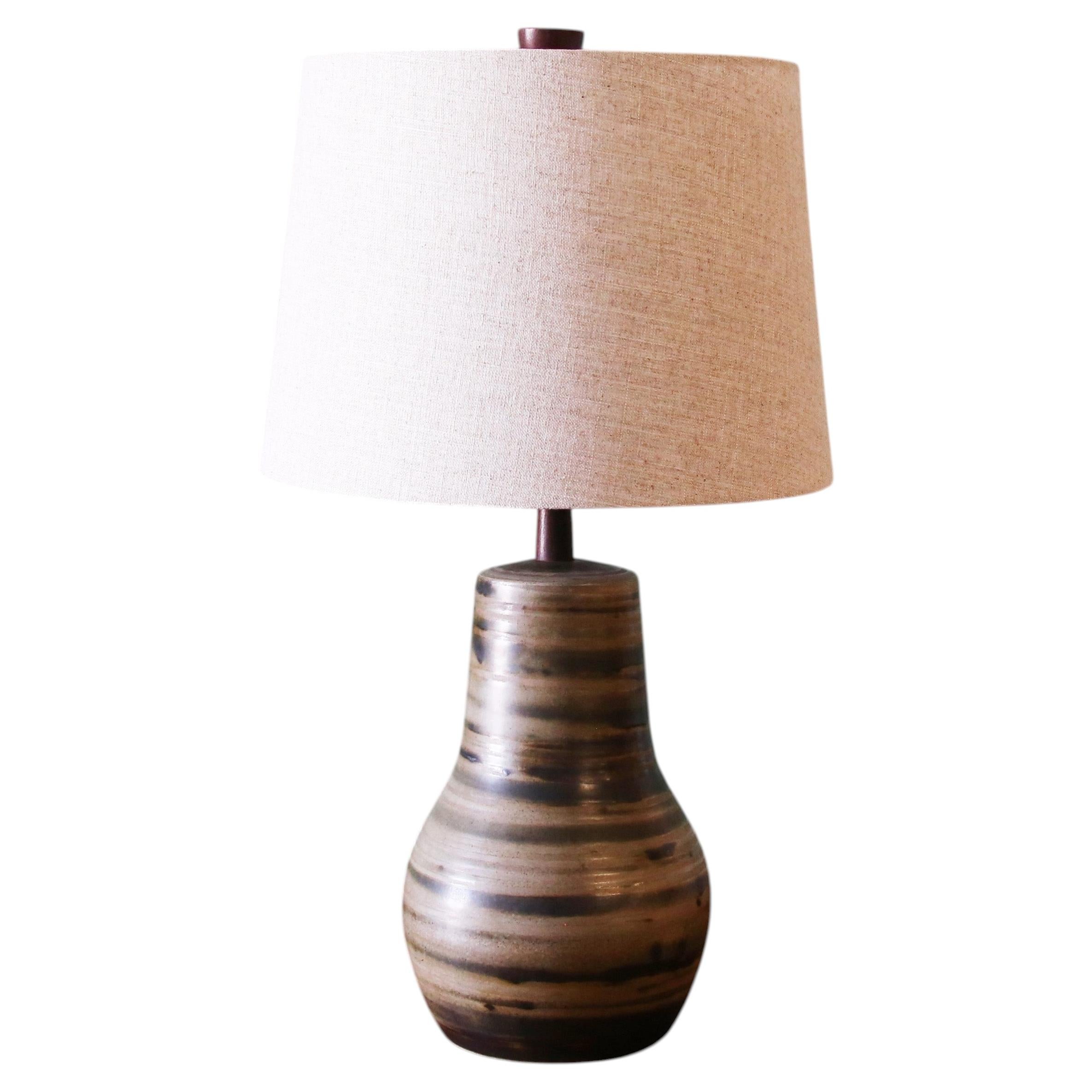 Gordon and Jane Martz M120 Lamp for Marshall Studios Green Earth tones For Sale