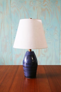Gordon and Jane Martz M167 Lamp for Marshall Studios Navy Blue