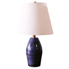 Gordon and Jane Martz M167 Lamp for Marshall Studios Navy Blue