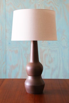 Gordon and Jane Martz M181 Lamp for Marshall Studios Matte Green Gray 34"
