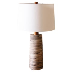 Gordon and Jane Martz M191 Lamp for Marshall Studios Sanded Glaze earthy brown