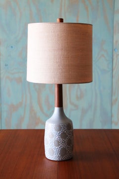 Gordon and Jane Martz M208 Lamp for Marshall Studios Sky Blue with white dots 27