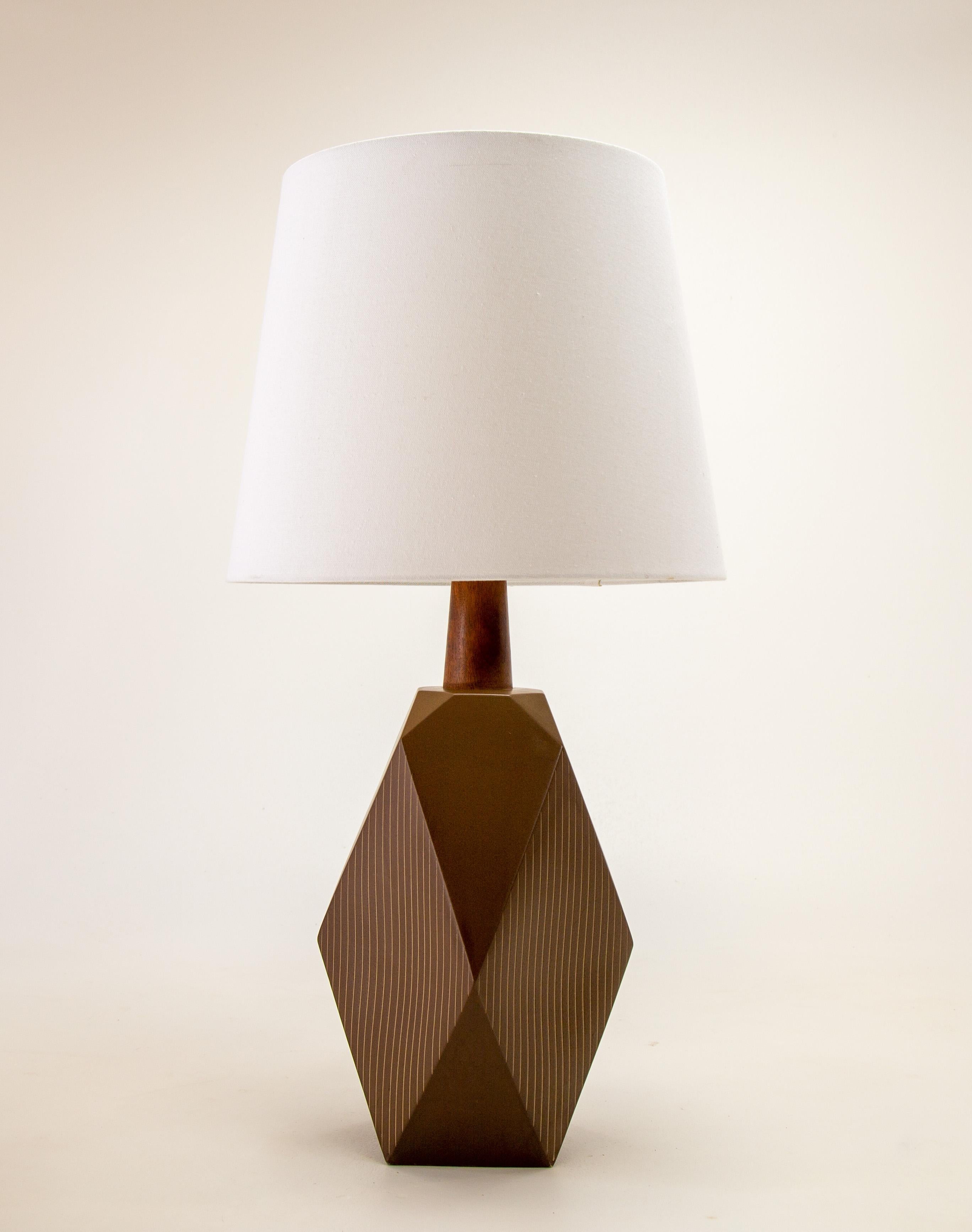 American Gordon and Jane Martz M245 Lamp for Marshall Studios large geometric form For Sale