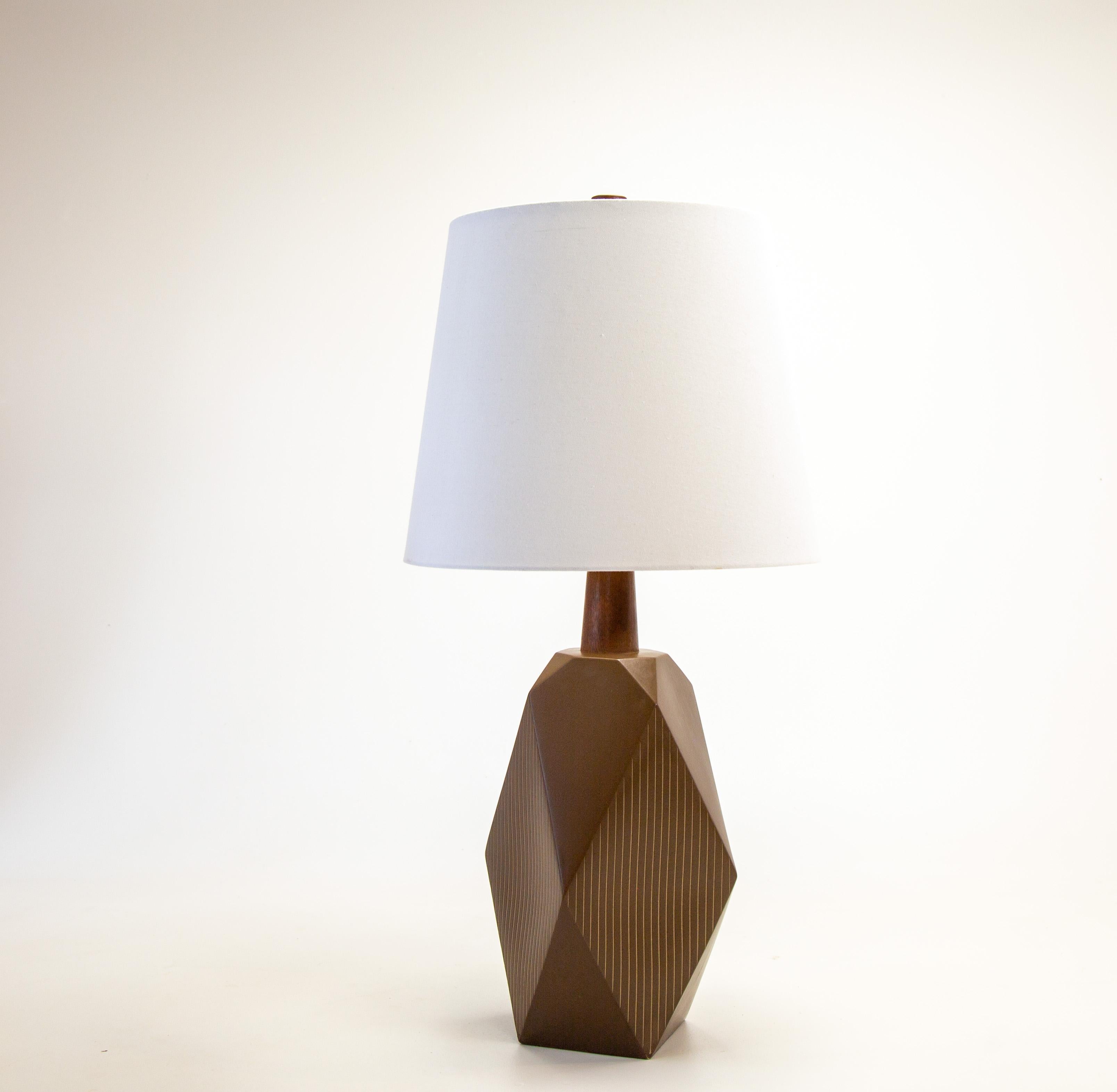 Ceramic Gordon and Jane Martz M245 Lamp for Marshall Studios large geometric form For Sale