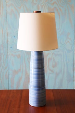 Gordon and Jane Martz M55 Lamp for Marshall Studios Tall Baby Blue Gloss tootsie