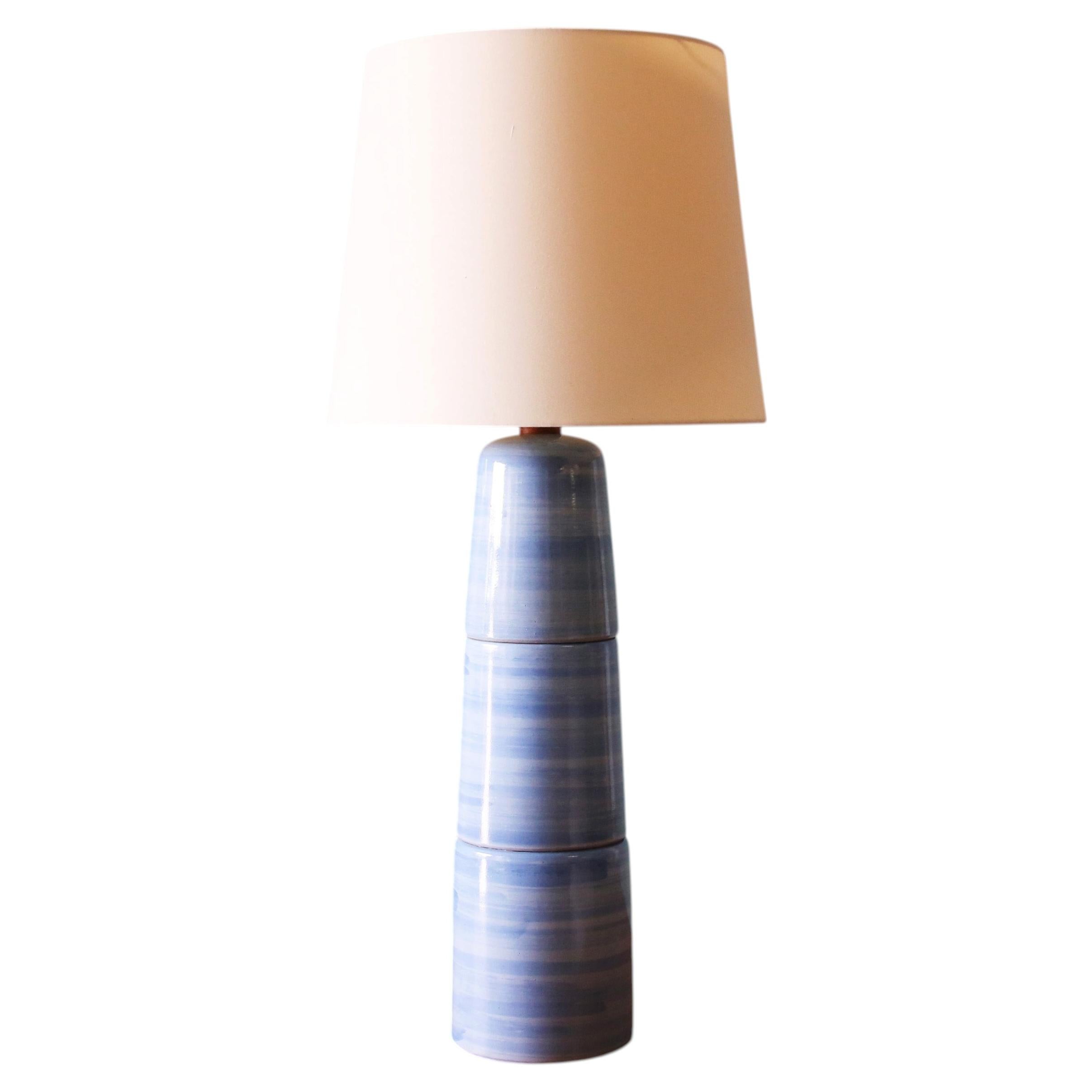 Gordon and Jane Martz M55 Lamp for Marshall Studios Tall Baby Blue Gloss tootsie