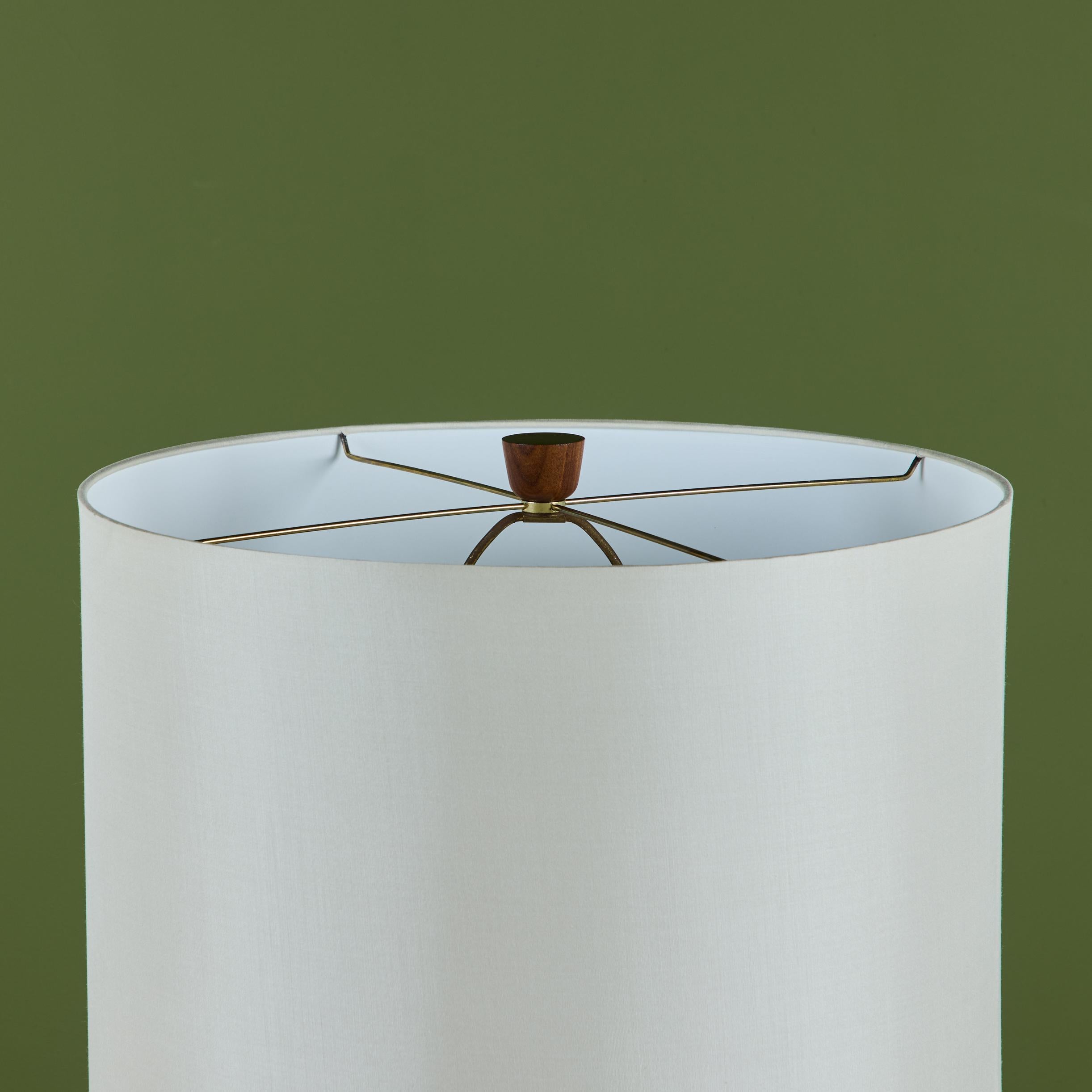 Gordon and Jane Martz Oversized White Ceramic Table Lamp For Sale 4