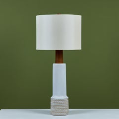 Gordon and Jane Martz Oversized White Ceramic Table Lamp