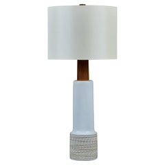 Lampe de table surdimensionnée en céramique blanche de Gordon & Jane Martz