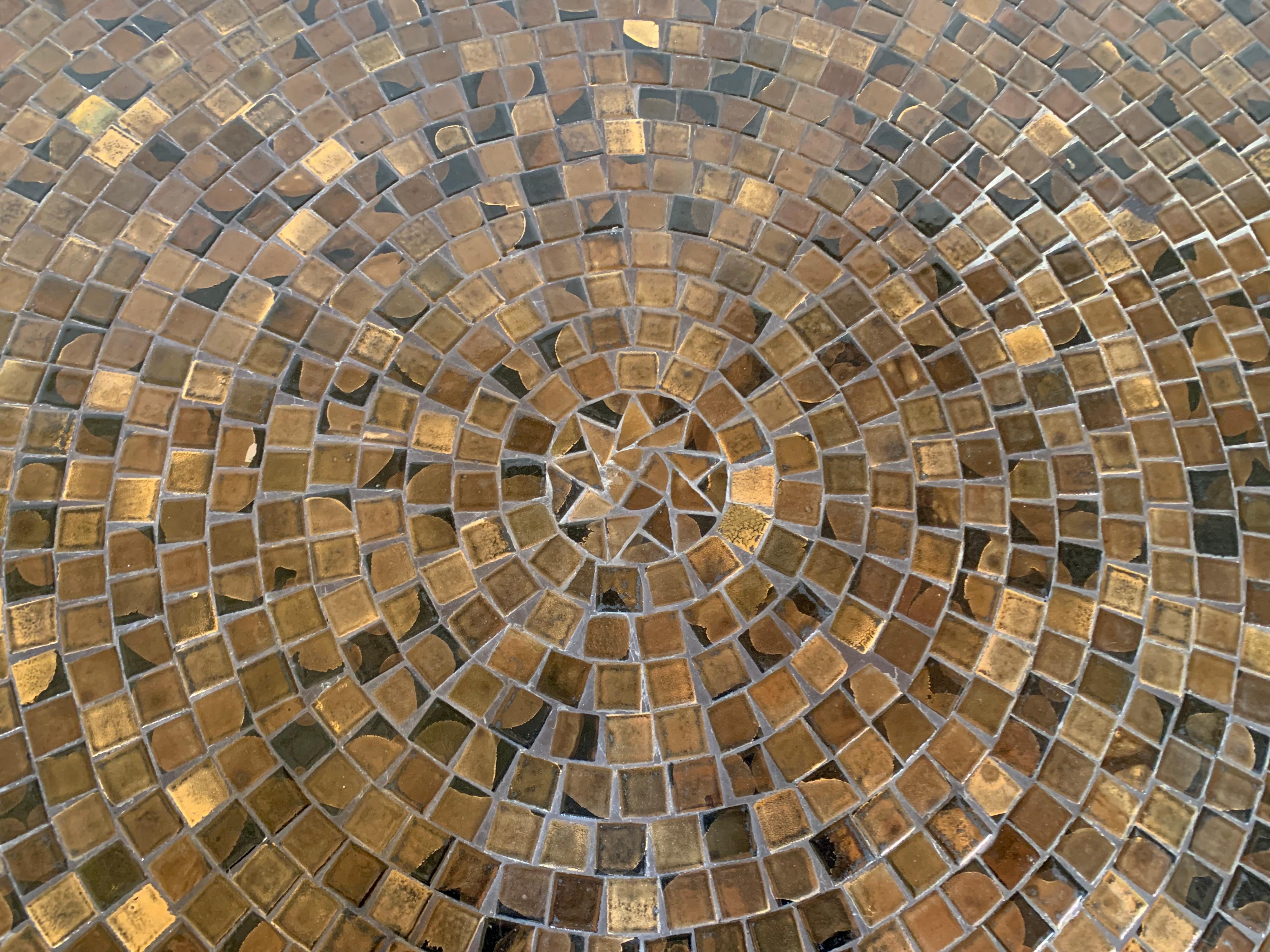 20th Century Gordon and Jane Martz Style Murano Glass Tile Mosaic Cocktail Table 