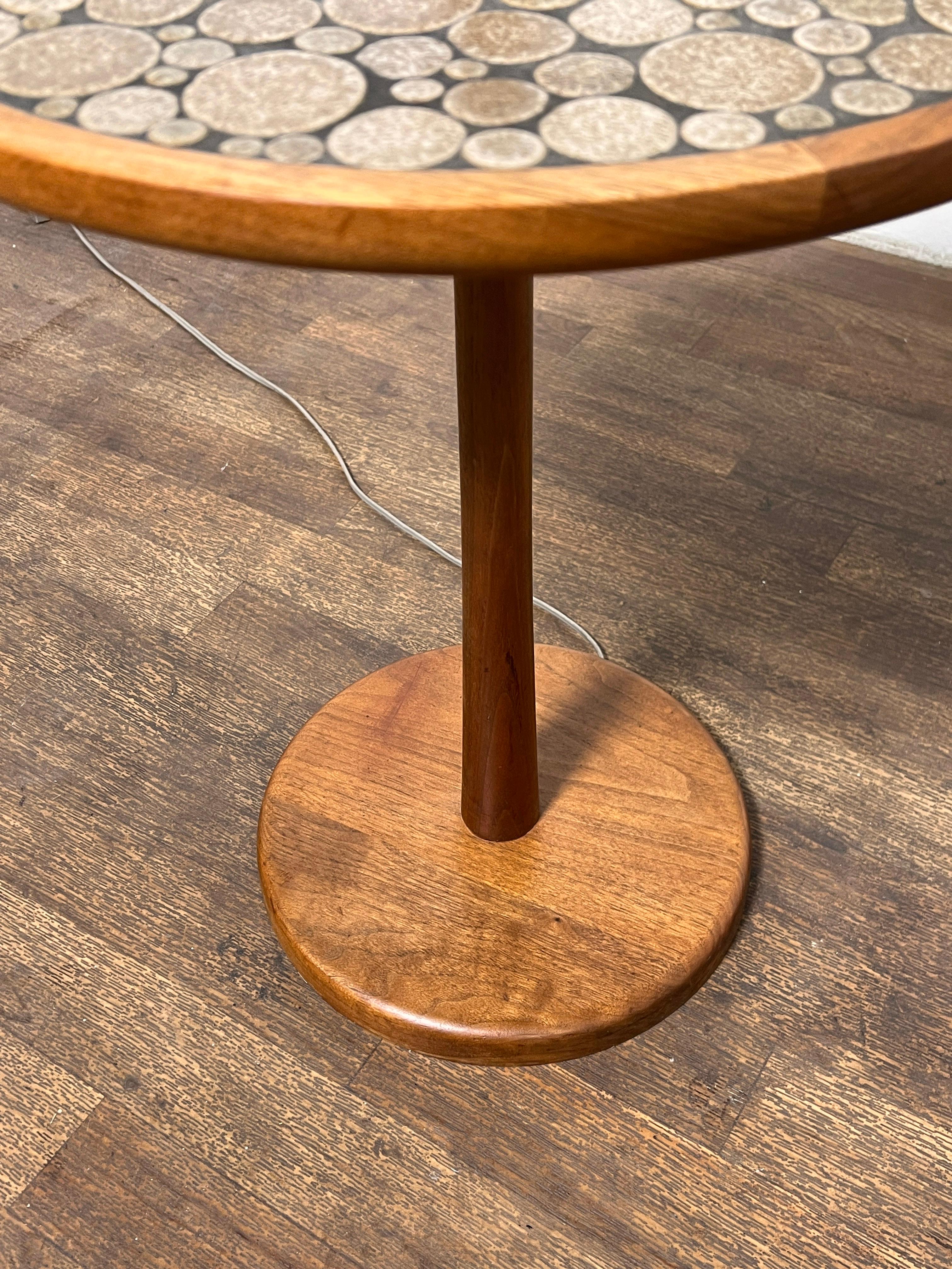 American Gordon and Jane Martz Tile Table Floor Lamp Circa 1960s For Sale