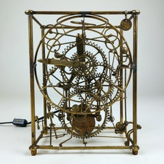 Gordon Bradt 1980s Six Man Electric Table Clock by Kinetico Studios