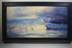 Gordon Brown, Öl auf Tafel, Central Coast of California, 22 x 43.