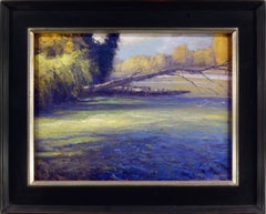 Gordon Brown, oil on panel, "The River in Autumn" , 18 x 24. Colorado
