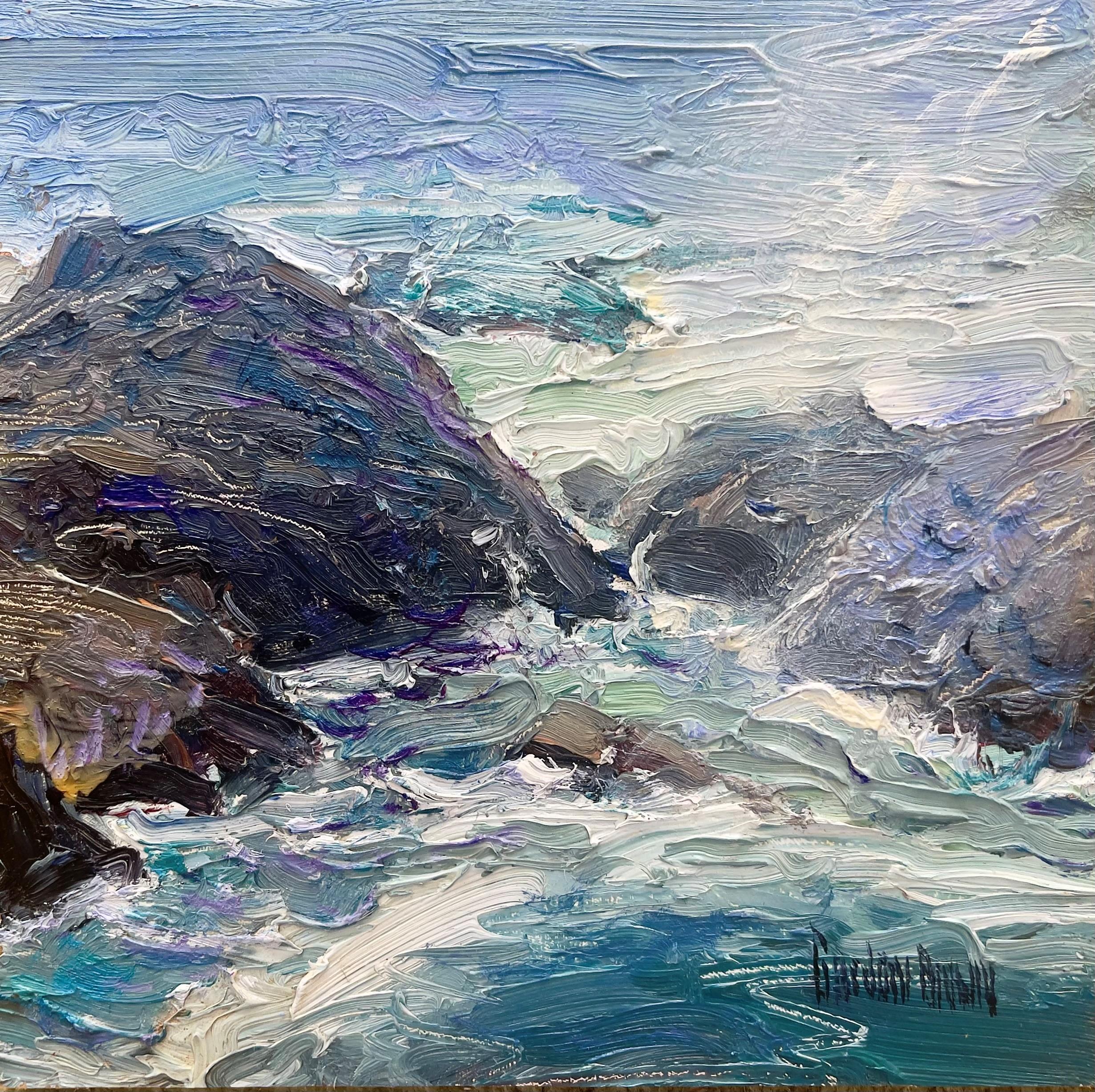 Gordon Brown Figurative Painting - "Pacific" Oil Painting