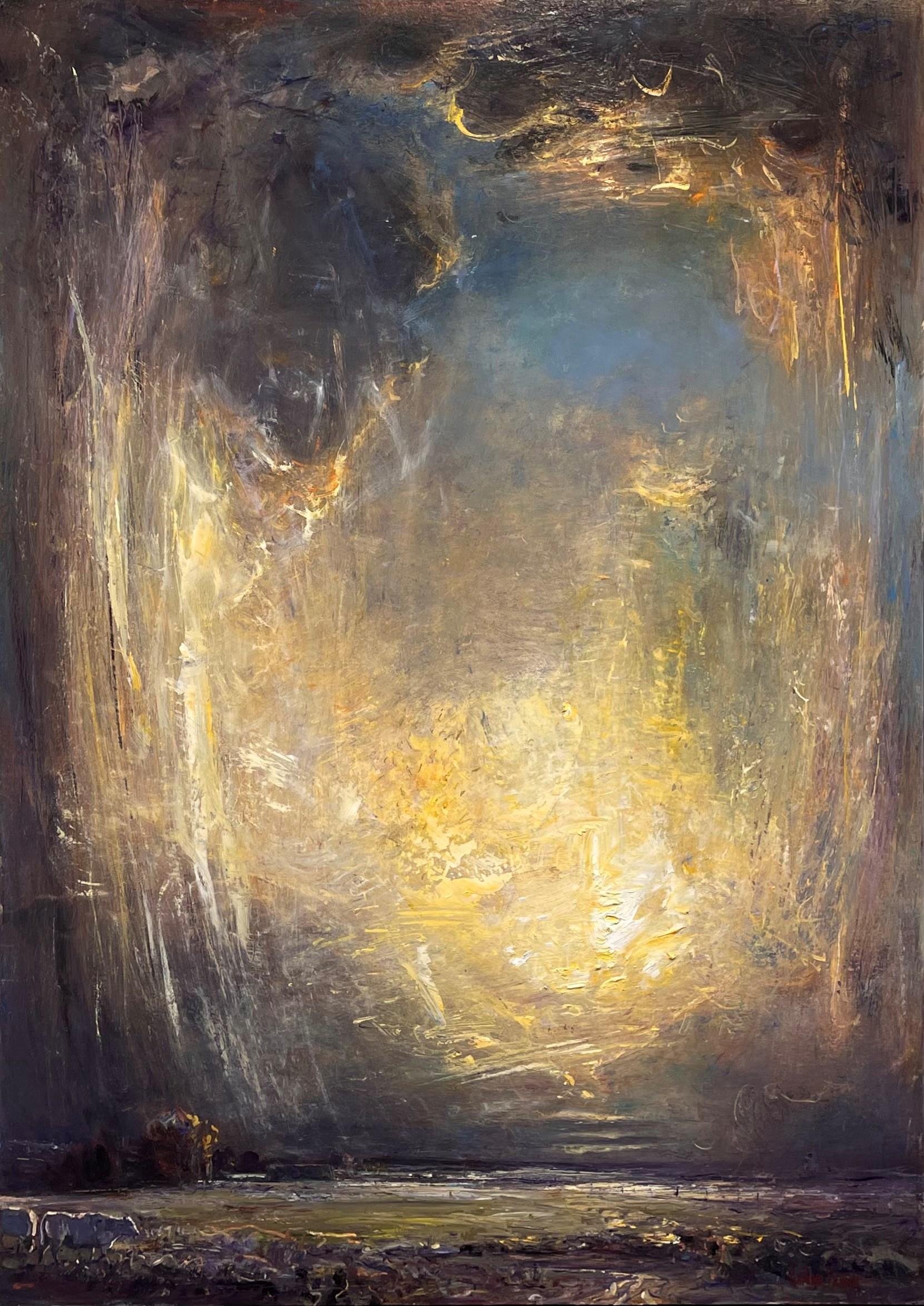 Gordon Brown Landscape Painting - "Sunset", Oil Painting