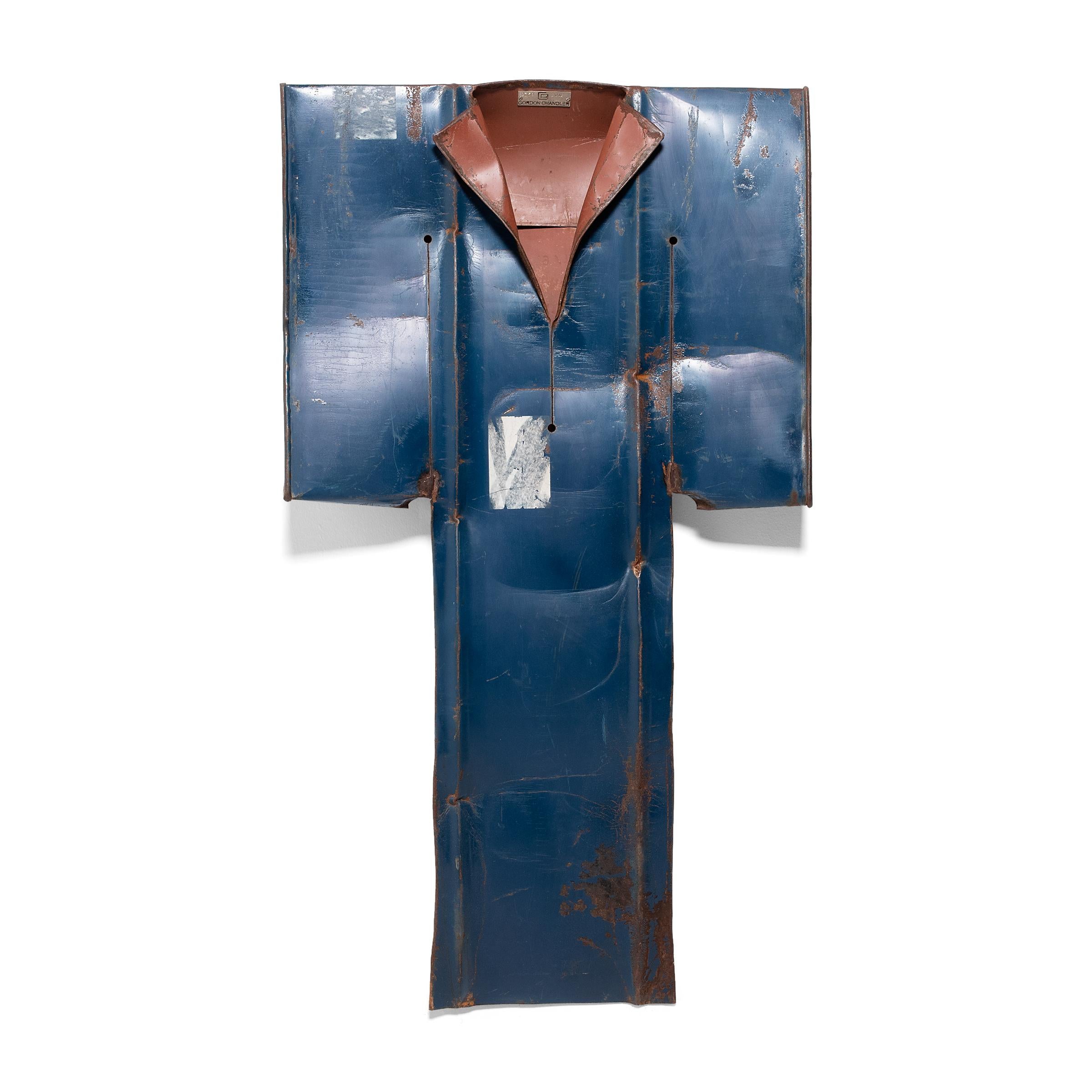 "Blue Kimono, " Reclaimed Steel Sculpture, 2012 - Mixed Media Art by Gordon Chandler
