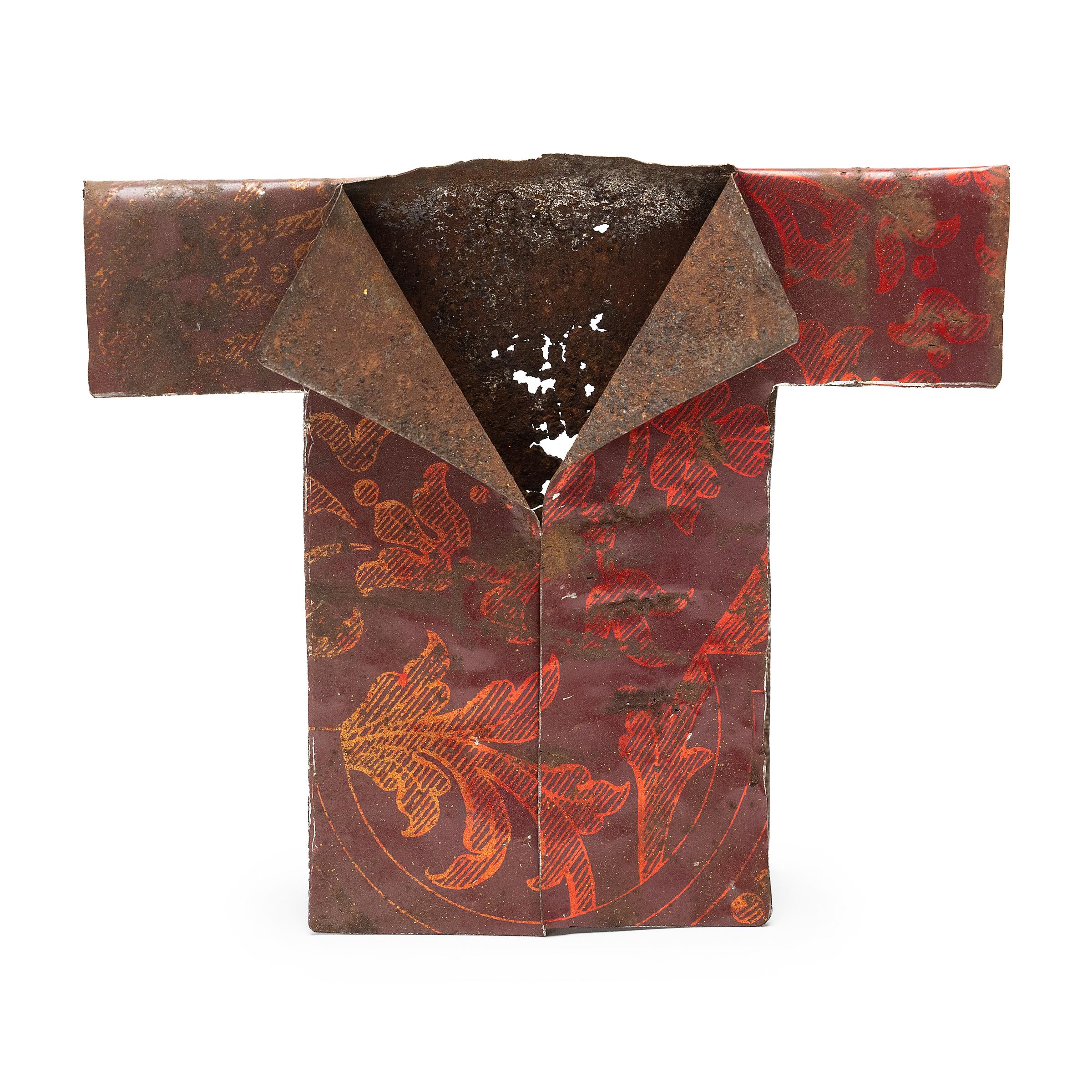 "Tiny Brocade Jacket ", sculpture en acier