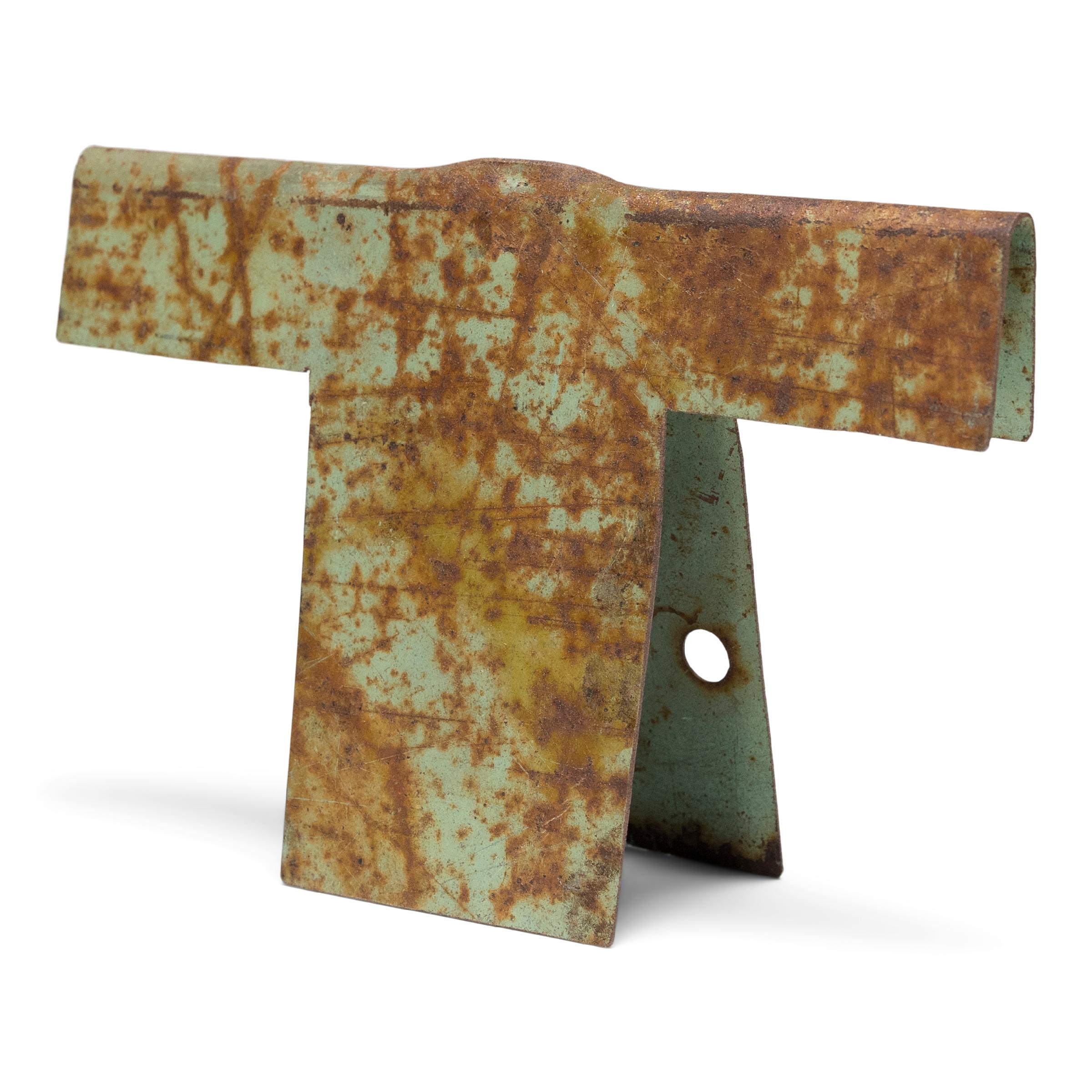 “Tiny Mint Green Jacket, ” Found Steel Sculpture, 2023 For Sale 1