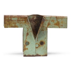Used “Tiny Mint Green Jacket, ” Found Steel Sculpture, 2023