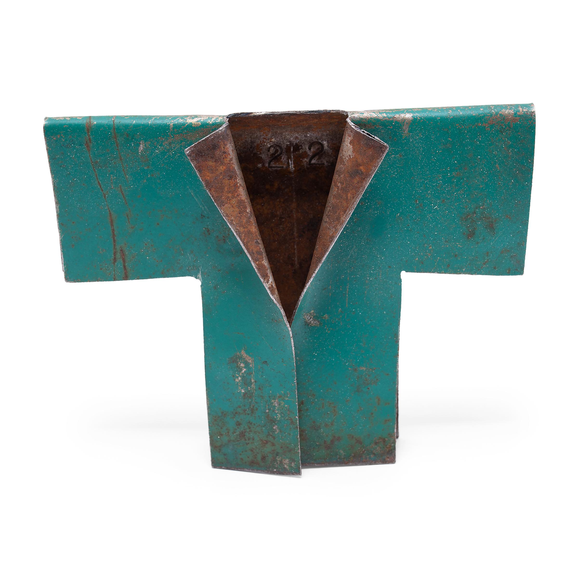 Figurative Sculpture Gordon Chandler - Veste bleu sarcelle étincelante