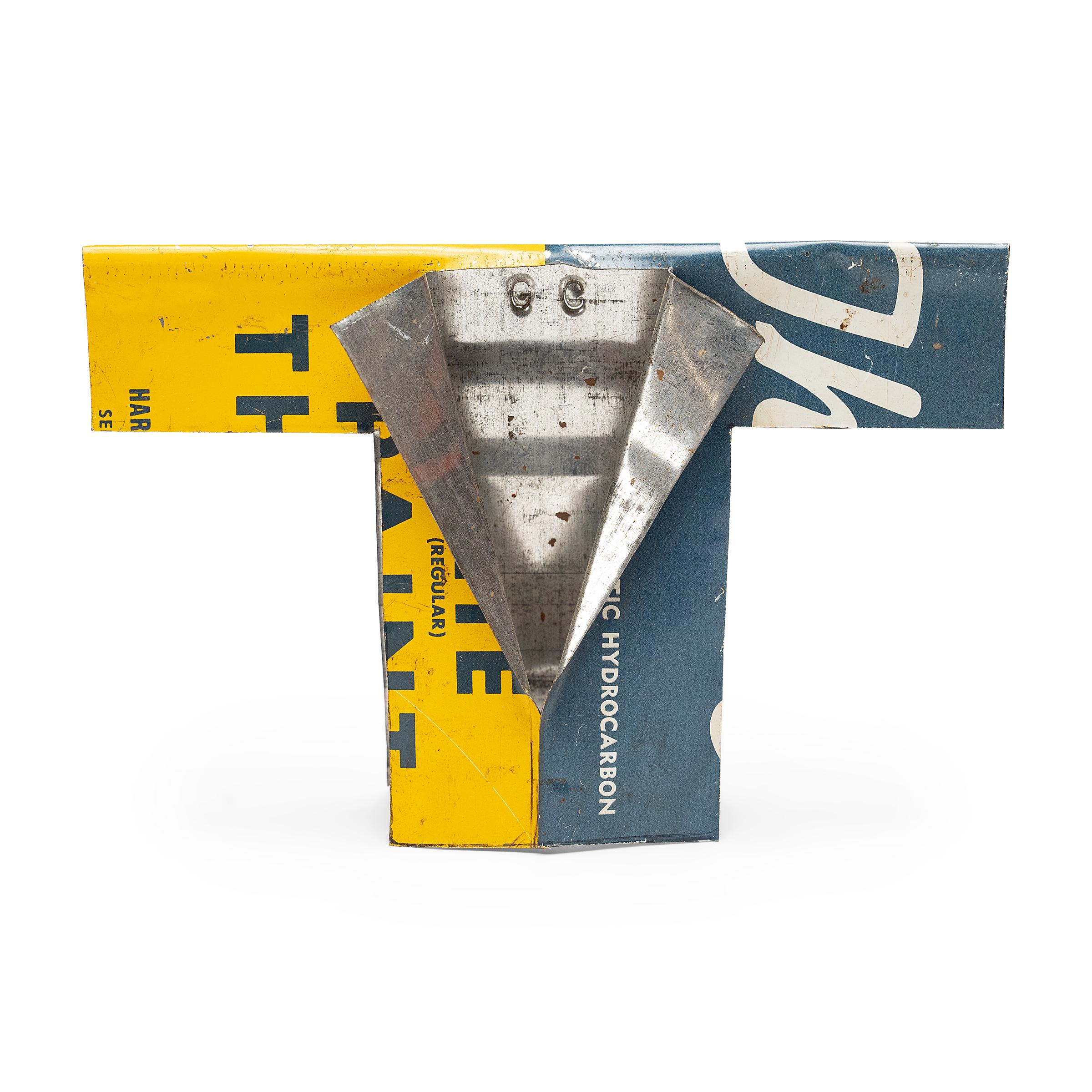 "Tiny Two-Toned Jacket, " Steel Sculpture