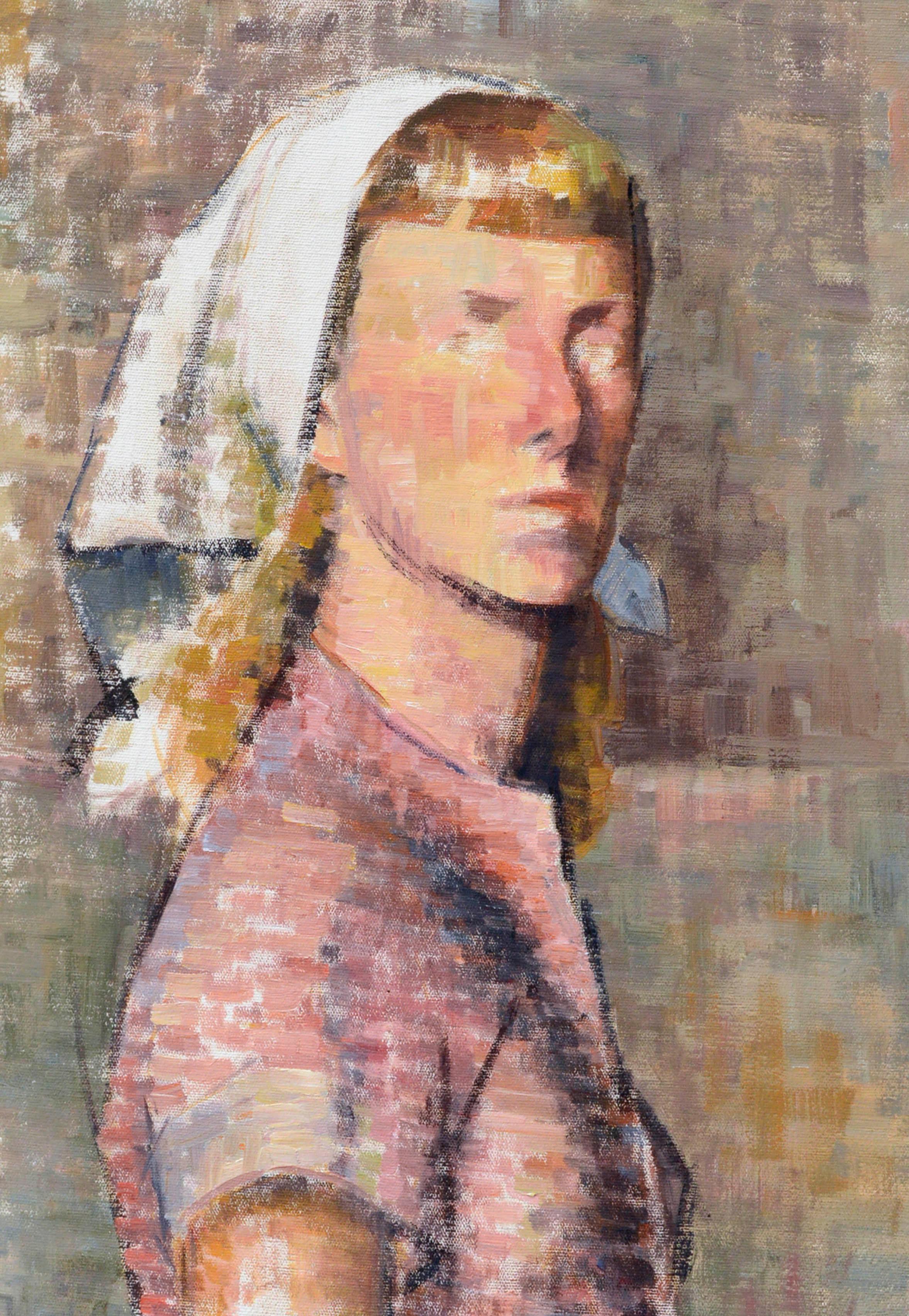 Blocking Study Paar #1 und #2, Porträt einer blonden Frau, von Gordon Cook (Amerikaner, 1927-1985). Um 1960. Verso signiert  