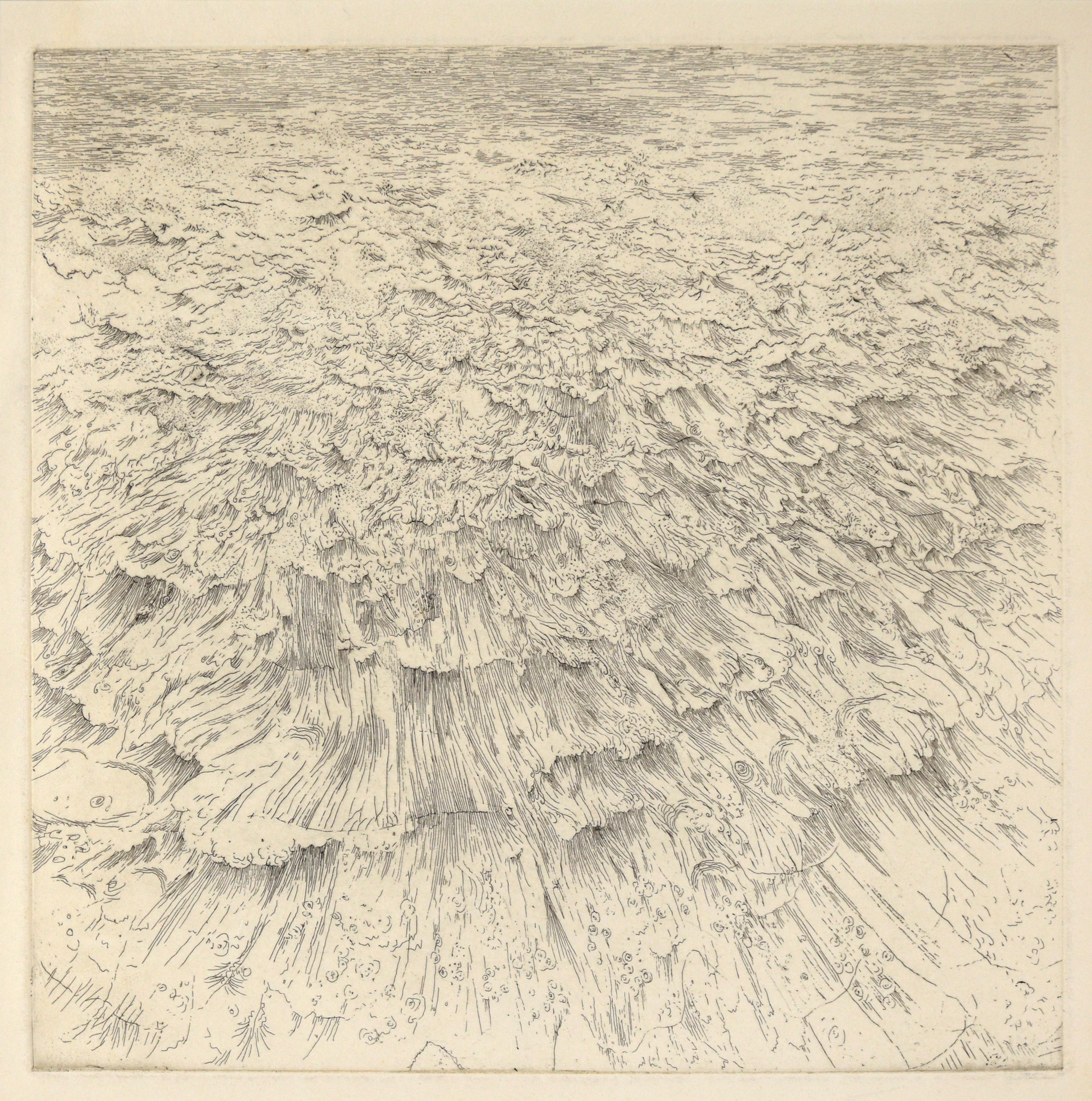 Headland IV - Aguafuerte de Gordon Cook sobre papel japonés en venta 1