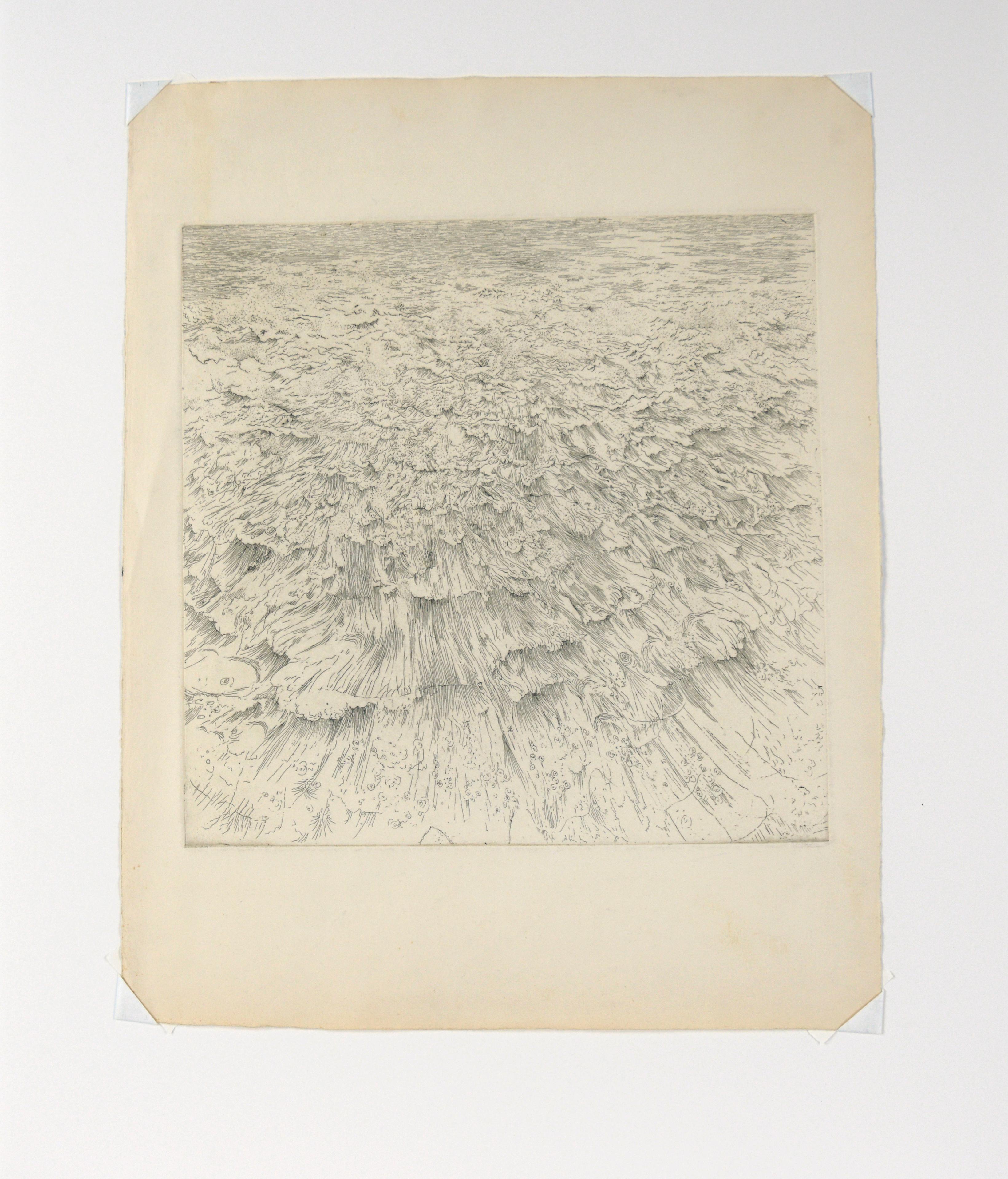 Headland IV - Aguafuerte de Gordon Cook sobre papel japonés en venta 2
