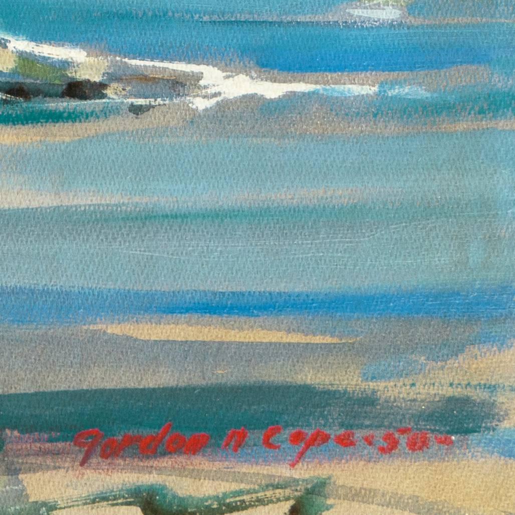 „Bay Shanties, San Francisco“, Marin, WPA, California Ölgemälde aus der Mitte des Jahrhunderts, Benezit – Painting von Gordon Cope