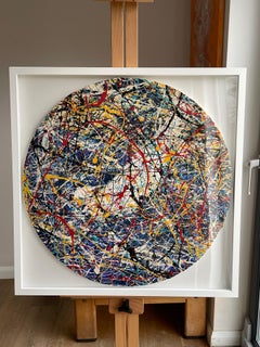 Abstract Circle.  Contemporary Splatter Painting
