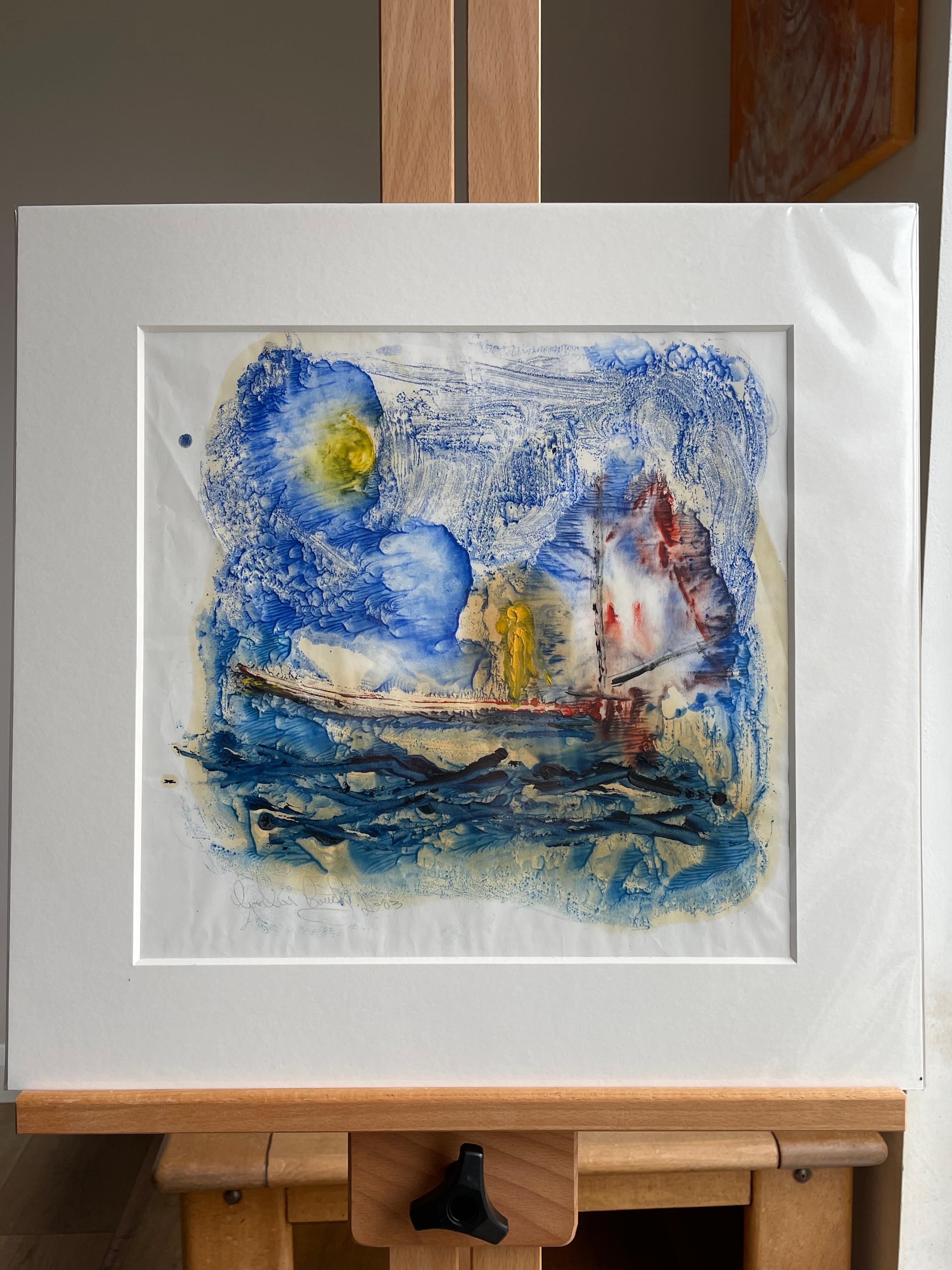 Abstrakte Meereslandschaft 2.  Zeitgenössische Expressioniat-Seelandschaftsmalerei – Painting von Gordon Couch