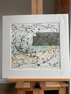 Cornish Harbour 1: Contemporary Abstract Seascape Painting