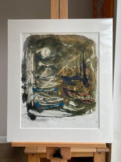 Harbour Boats.  Contemporary Seascape Painting