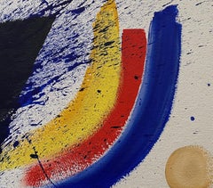 Harbour II.  Contemporary Abstract Gouache Painting