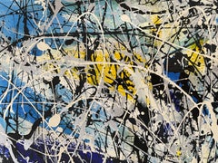 "Sail Boat Race" Contemporary Abstract Painting