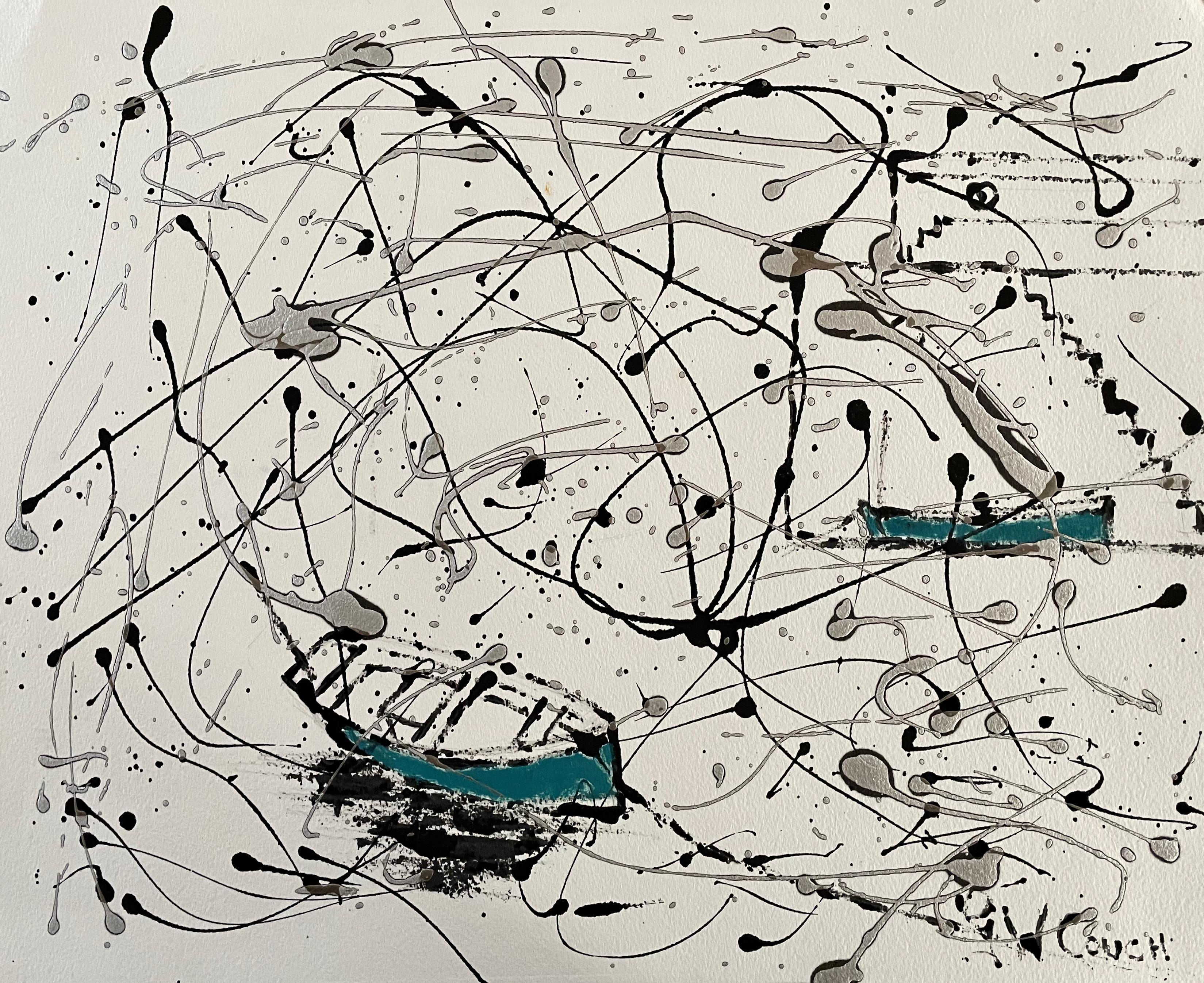 Abstract Painting de Gordon Couch - Licitaciones. Paisaje marino abstracto contemporáneo