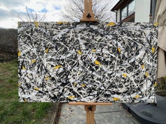 Untitled. Large Mixed Media Splatter Painting