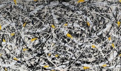 Sans titre. Grande peinture d'éclabousssures mixtes